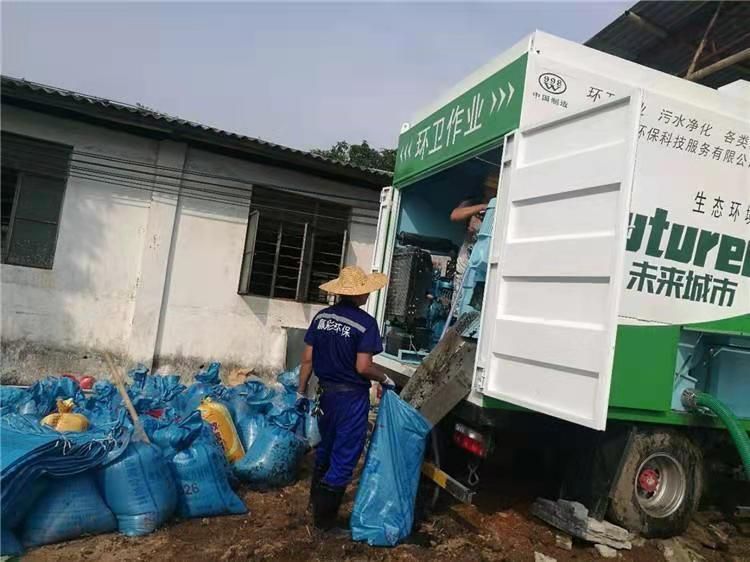 临桂工业污泥压干处理